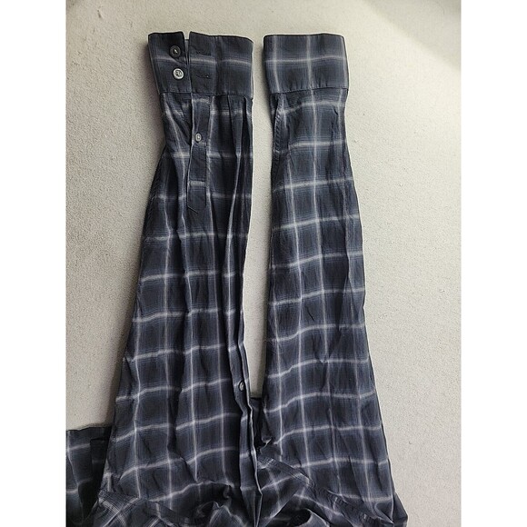 John Varvatos U.S.A Men XL Black Plaid Casual Button Down Shirt Lightweight LS - Picture 8 of 10